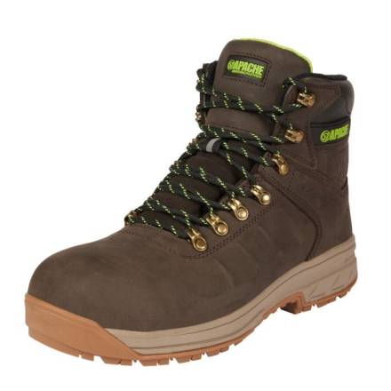 Apache Brown Safety Boot Size 11